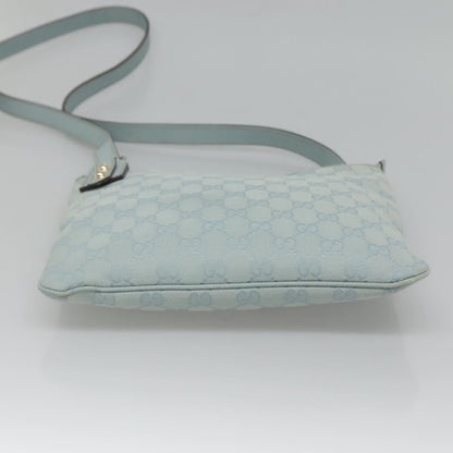 Gucci Vintage Flat Messenger Bag GG Canvas, BLUE, CANVAS, Shoulder bag