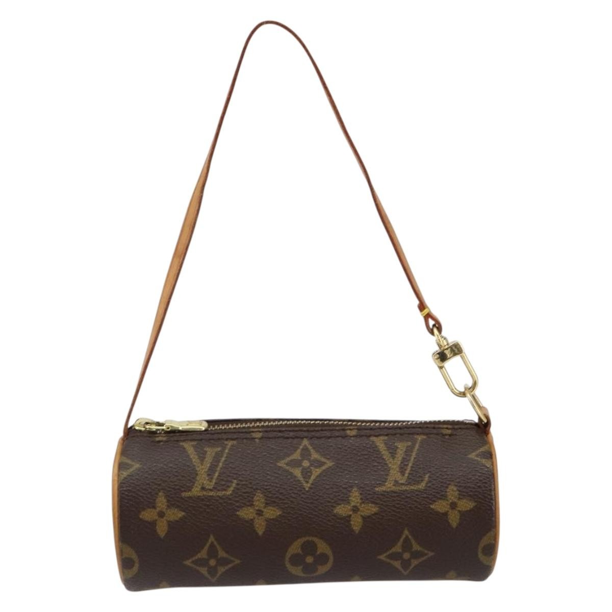 Louis Vuitton Papillon Pochette Monogram Canvas, BROWN, CANVAS, Handbag