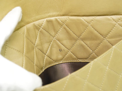 Chanel Vintage Camera bag Quilted Lambskin, BEIGE, LEATHER, Crossbody bag