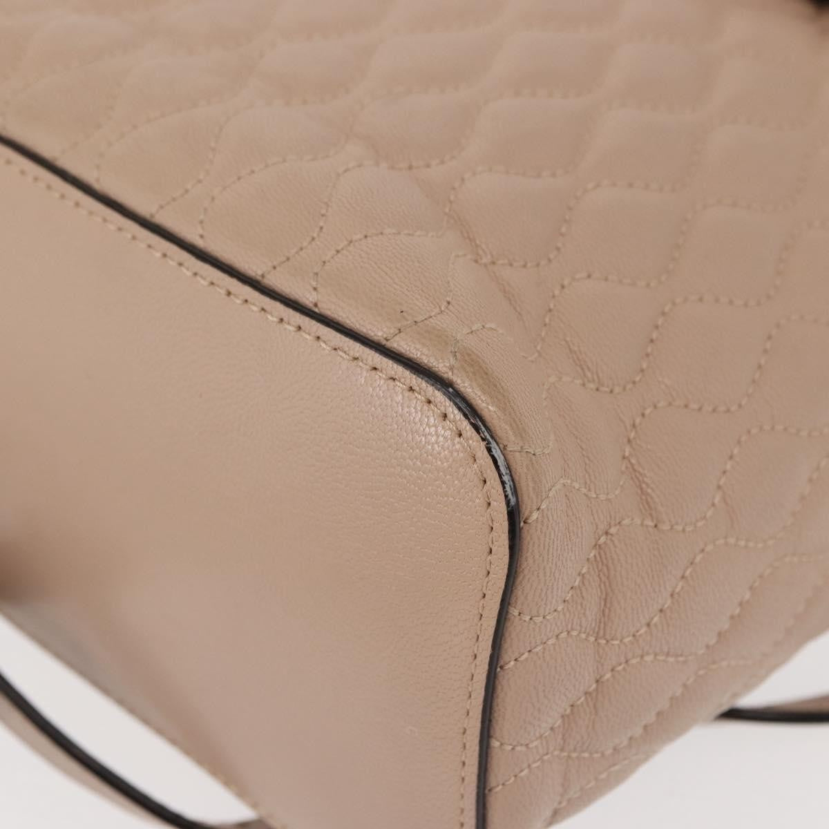 Bally Vintage Backpack Quilted Leather, Pink, Leather, Backpack