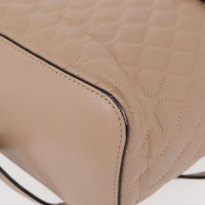 Bally Vintage Backpack Quilted Leather, Pink, Leather, Backpack