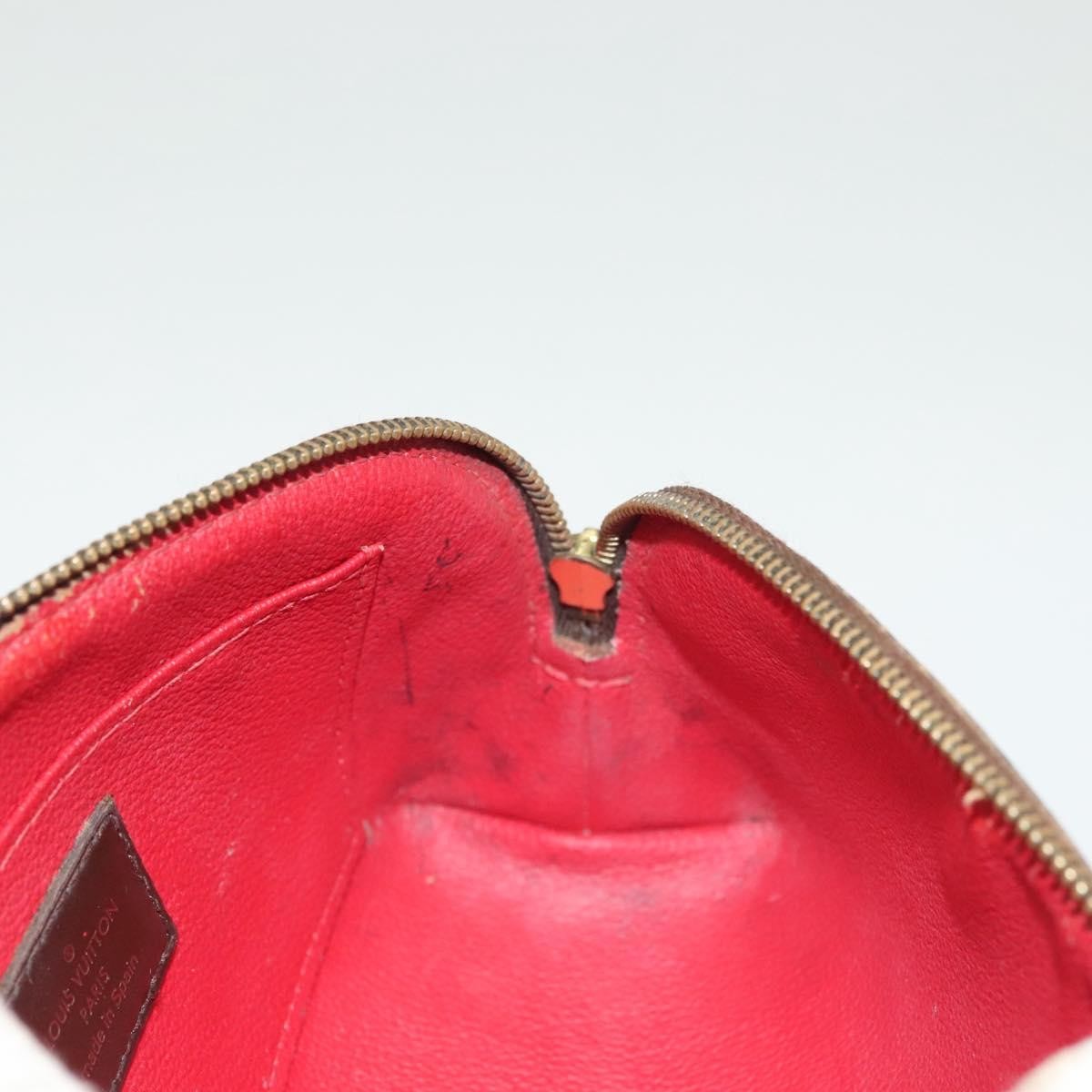 Louis Vuitton Cosmetic Pouch Damier, BROWN, CANVAS, Toiletry Case