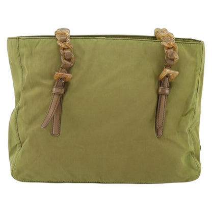 Prada Vintage Tote Tessuto, Khaki, Nylon, Tote Bag