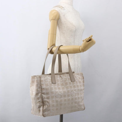 Chanel Travel Line Tote Nylon, BEIGE, NYLON, Tote bag