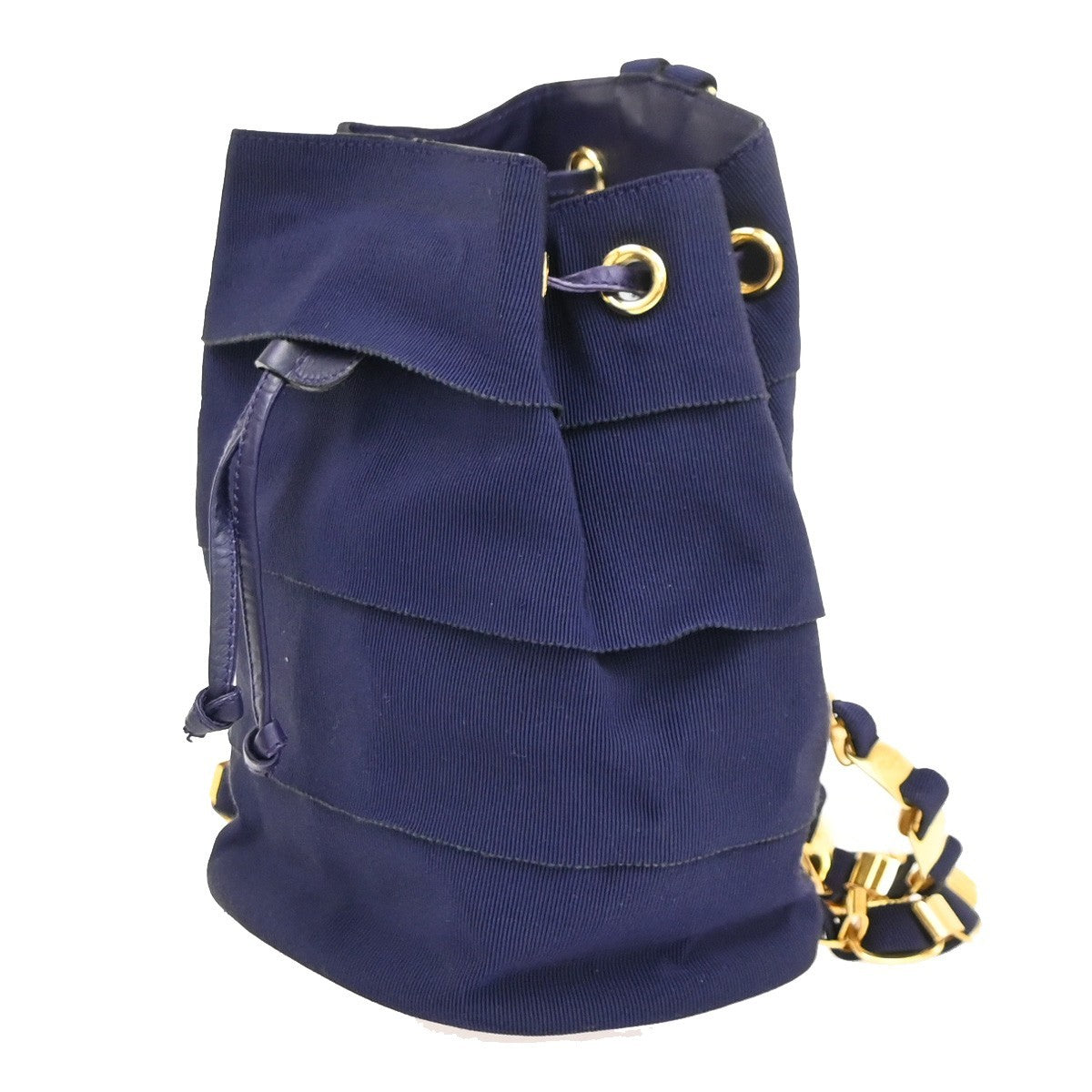 Salvatore Ferragamo Vara Chain Backpack Canvas, Purple, Canvas, Backpack