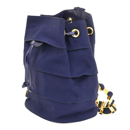 Salvatore Ferragamo Vara Chain Backpack Canvas, Purple, Canvas, Backpack