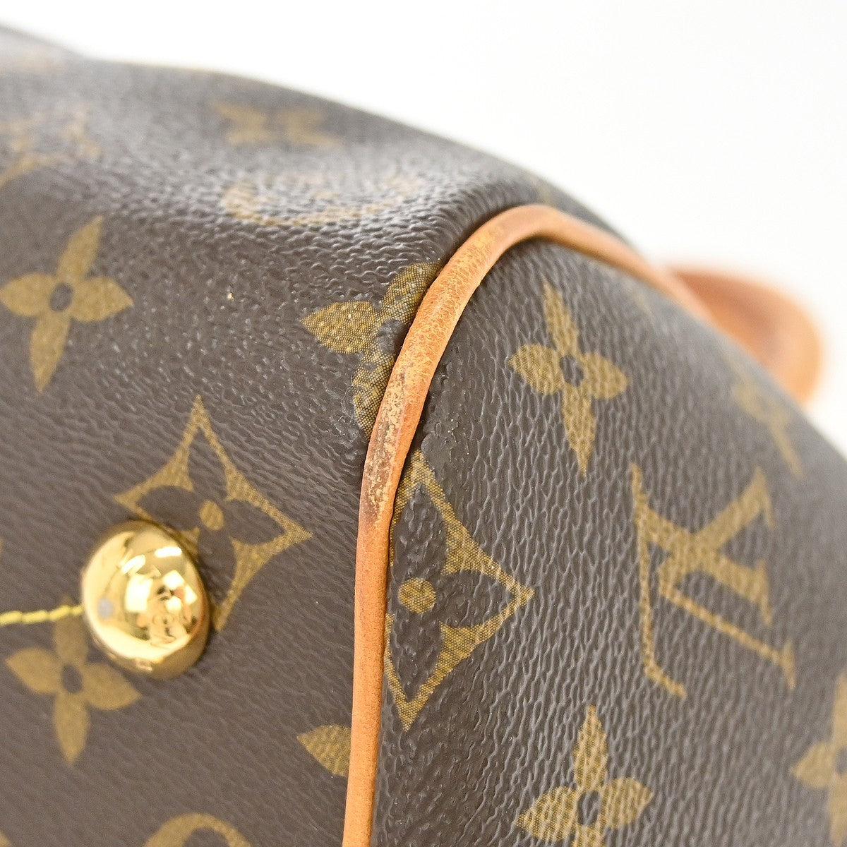 Louis Vuitton Tivoli Handbag Monogram Canvas, Brown, Canvas, Handbag