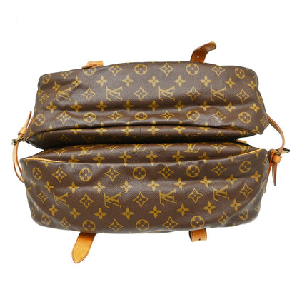 Louis Vuitton Saumur Handbag Monogram Canvas, Brown, Canvas, Shoulder Bag