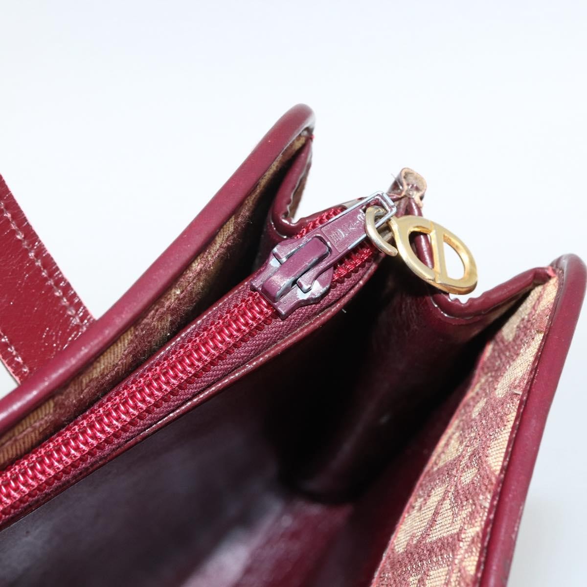 Christian Dior Vintage CD Trotter Handbag Canvas, RED, CANVAS, Handbag