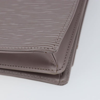 Louis Vuitton Biarritz Shoulder Bag Epi Leather, Purple, Leather, Clutch