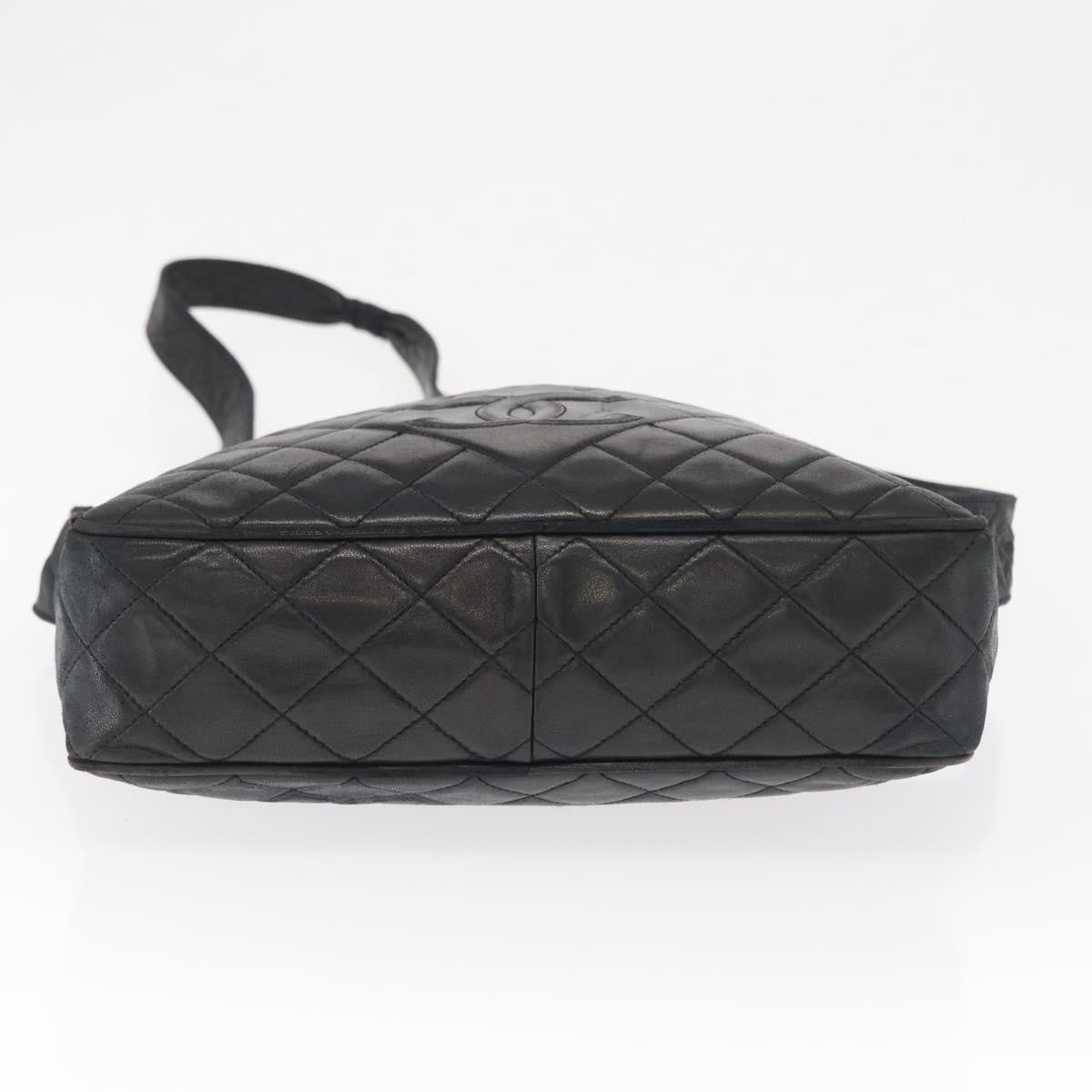 Chanel Vintage Front Pocket Camera Bag Leather, Black, Leather, Shoulder Bag