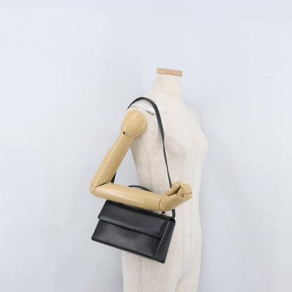 Salvatore Ferragamo Vintage Handbag Leather, BLACK, LEATHER, Handbag