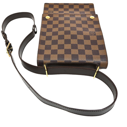 Louis Vuitton Portobello Messenger Damier, Brown, Canvas, Shoulder Bag