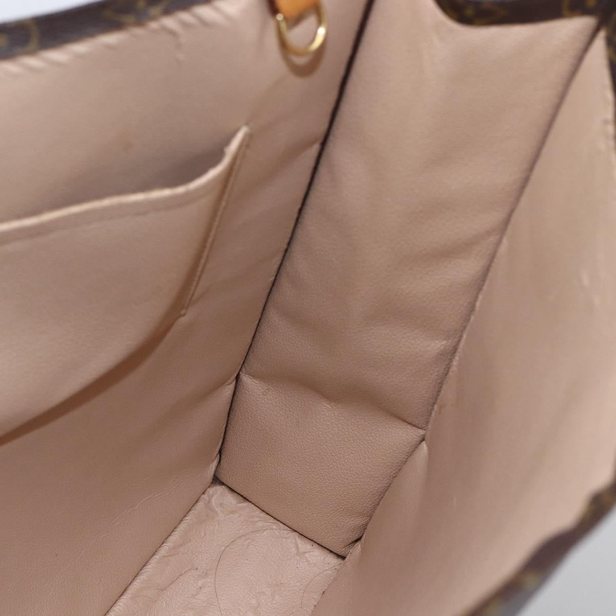 Louis Vuitton Vintage Sac Plat Bag Monogram Canvas, BROWN, CANVAS, Tote bag