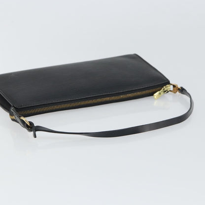 Louis Vuitton Pochette Accessoires Epi Leather, BLACK, LEATHER, Clutche & pouche