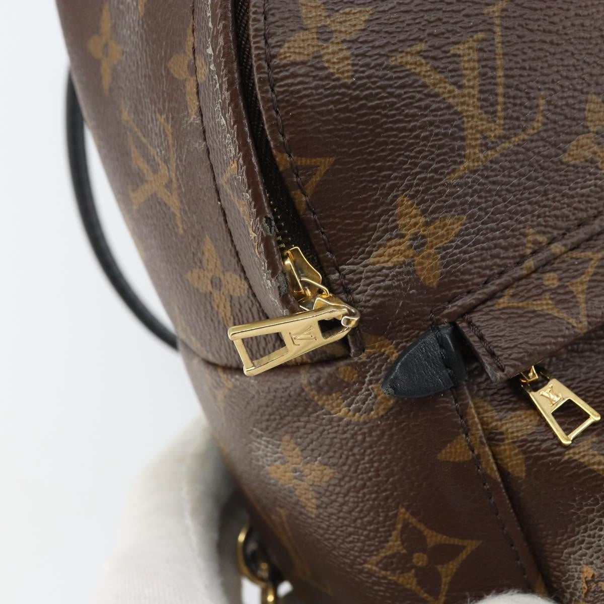 Louis Vuitton Palm Springs Backpack Monogram Canvas, BROWN, CANVAS, Backpack