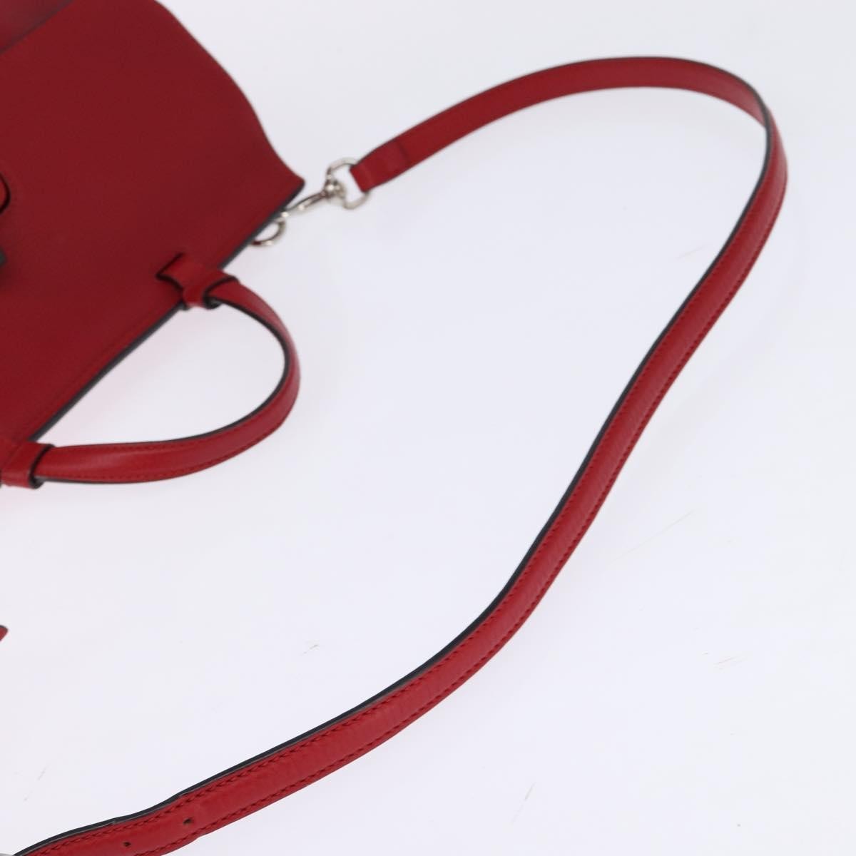 Gucci Bamboo Daily Top Handle Bag Leather, RED, LEATHER, Handbag