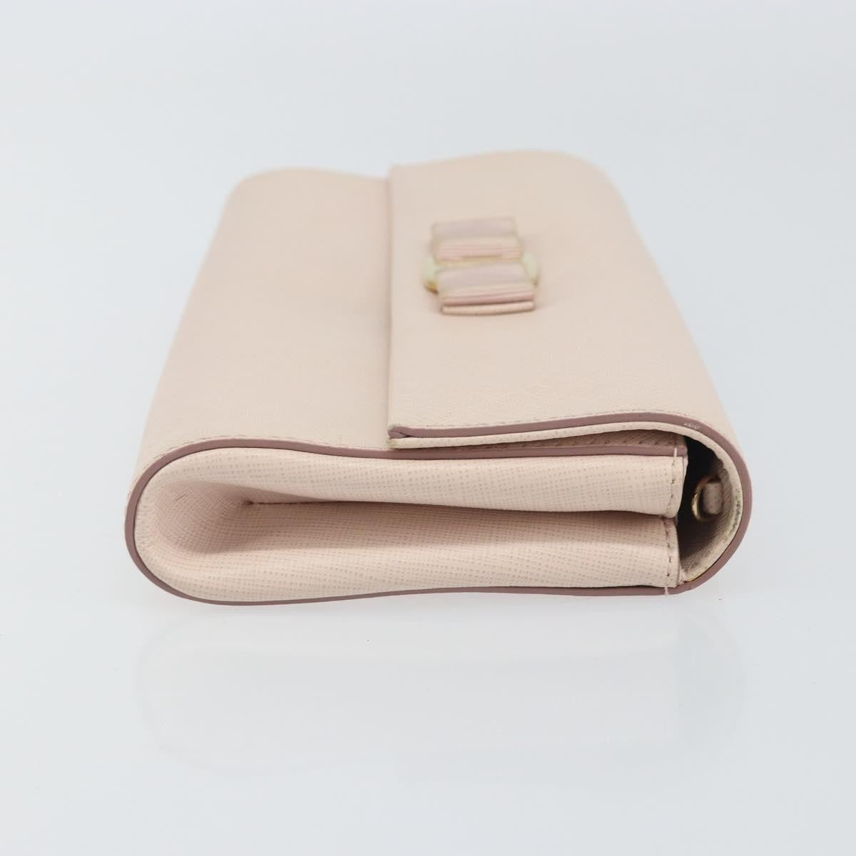 Salvatore Ferragamo Vala Shoulder Bag Leather, PINK, LEATHER, Shoulder bag