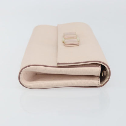 Salvatore Ferragamo Vala Shoulder Bag Leather, PINK, LEATHER, Shoulder bag