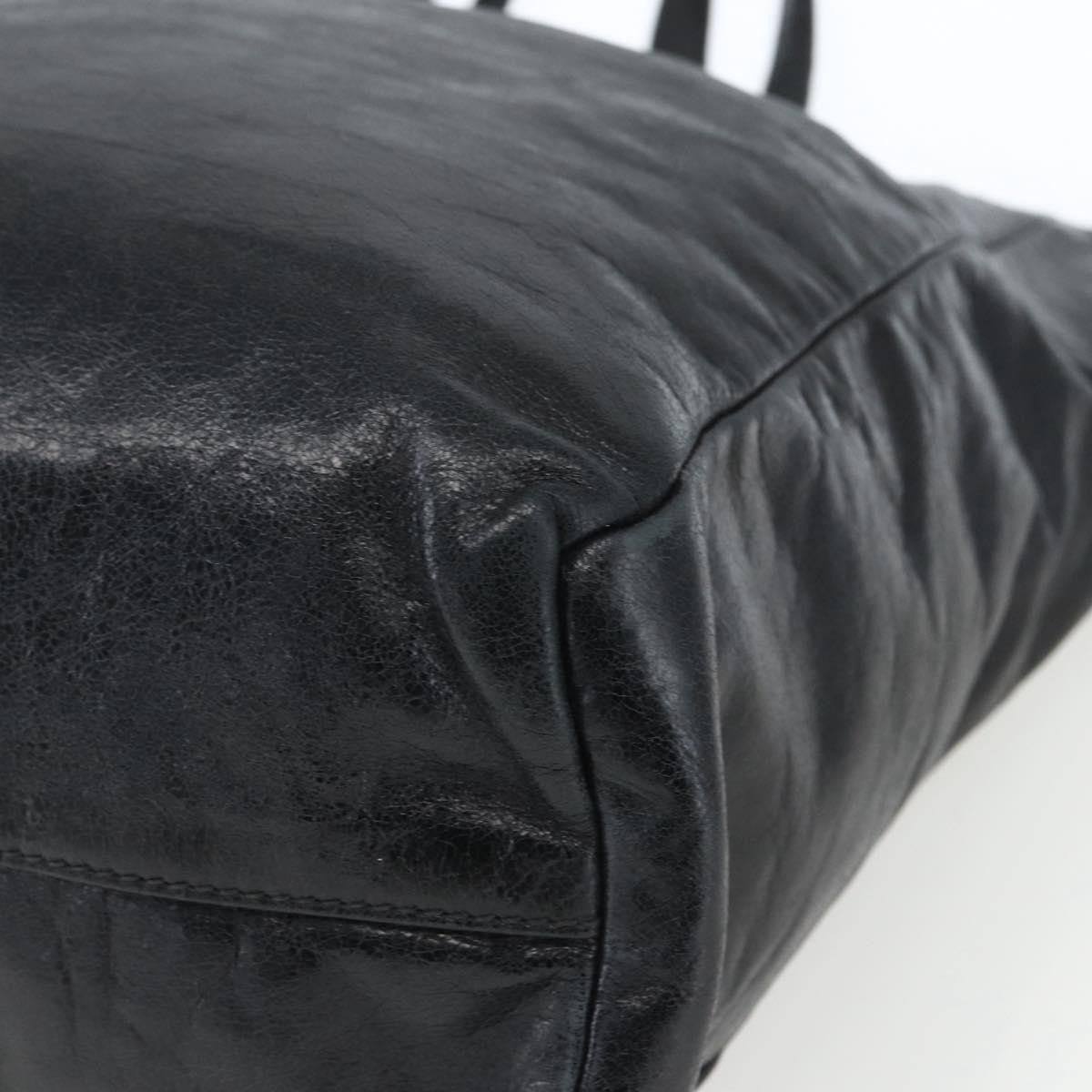 Miu Miu Vintage Tote bag Leather, BLACK, LEATHER, Tote bag