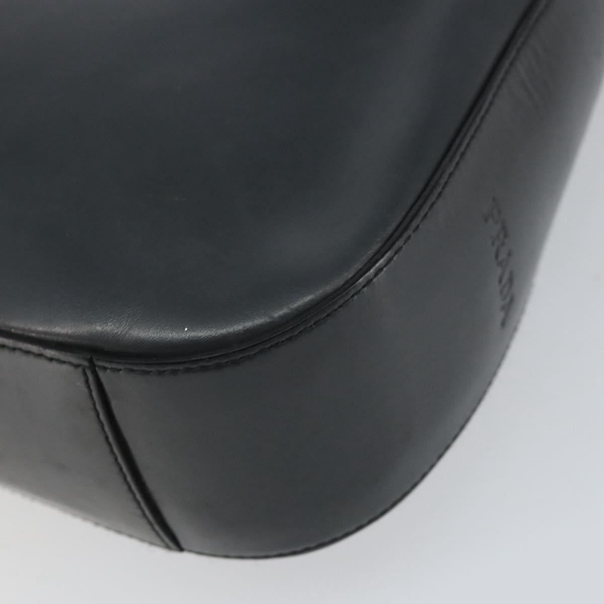 Prada Vintage Handbag Leather, BLACK, LEATHER, Shoulder bag