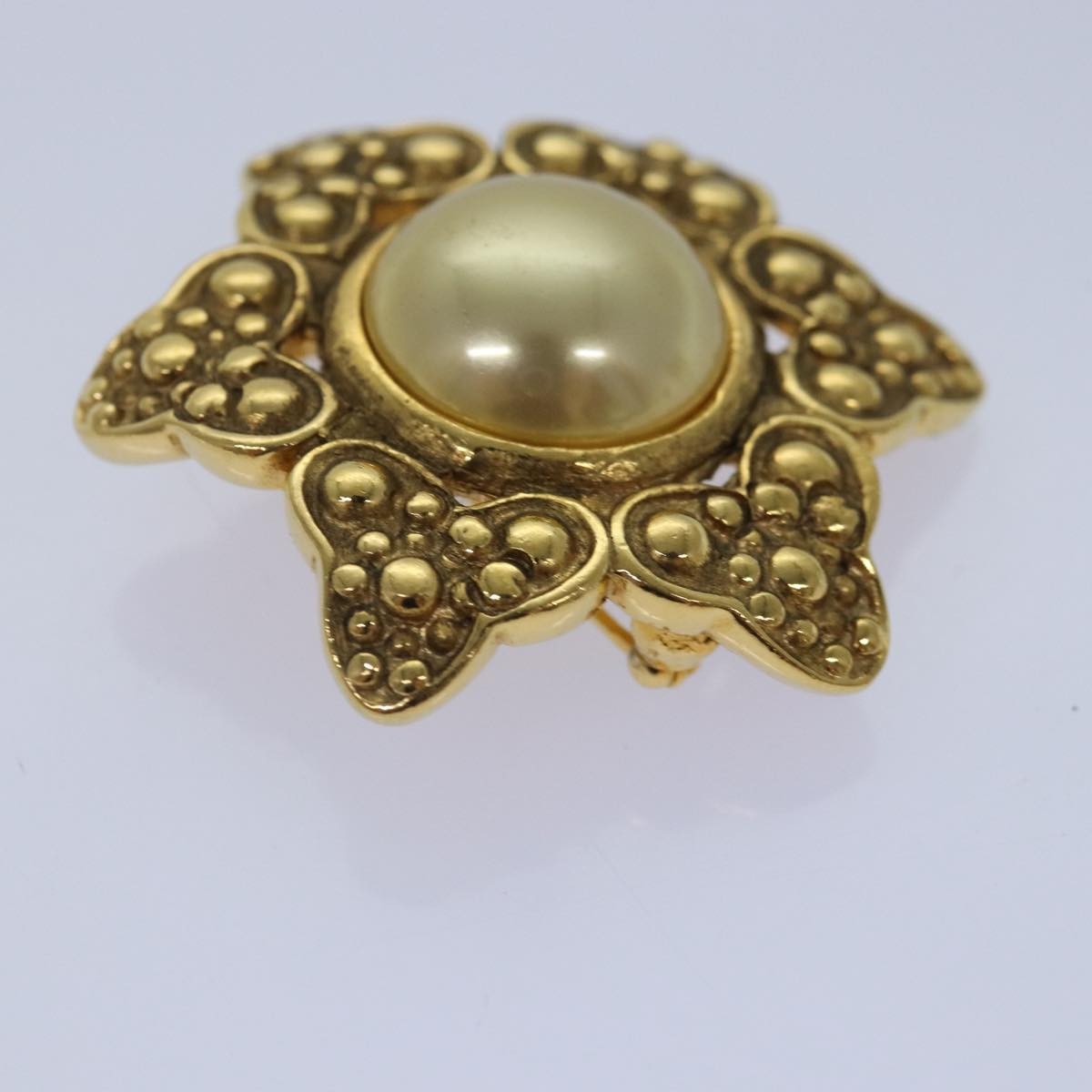 Chanel Baroque CC Brooch Metal, GOLD, METAL, Brooch