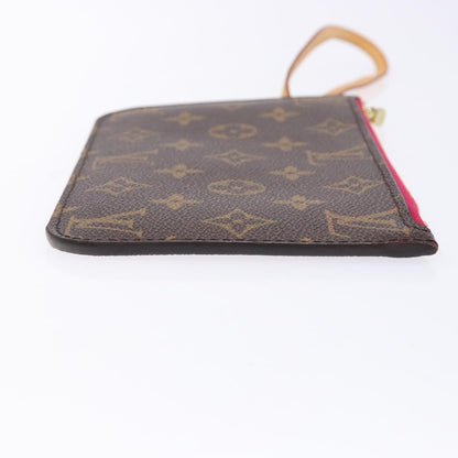 Louis Vuitton Neverfull Pochette Monogram Canvas, BROWN, CANVAS, Tote bag
