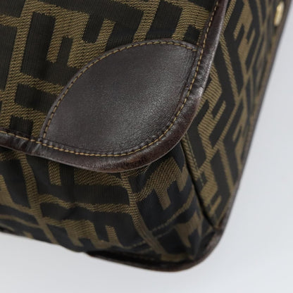 Fendi Zucca Tote bag FF motif, BROWN, CANVAS, Tote bag