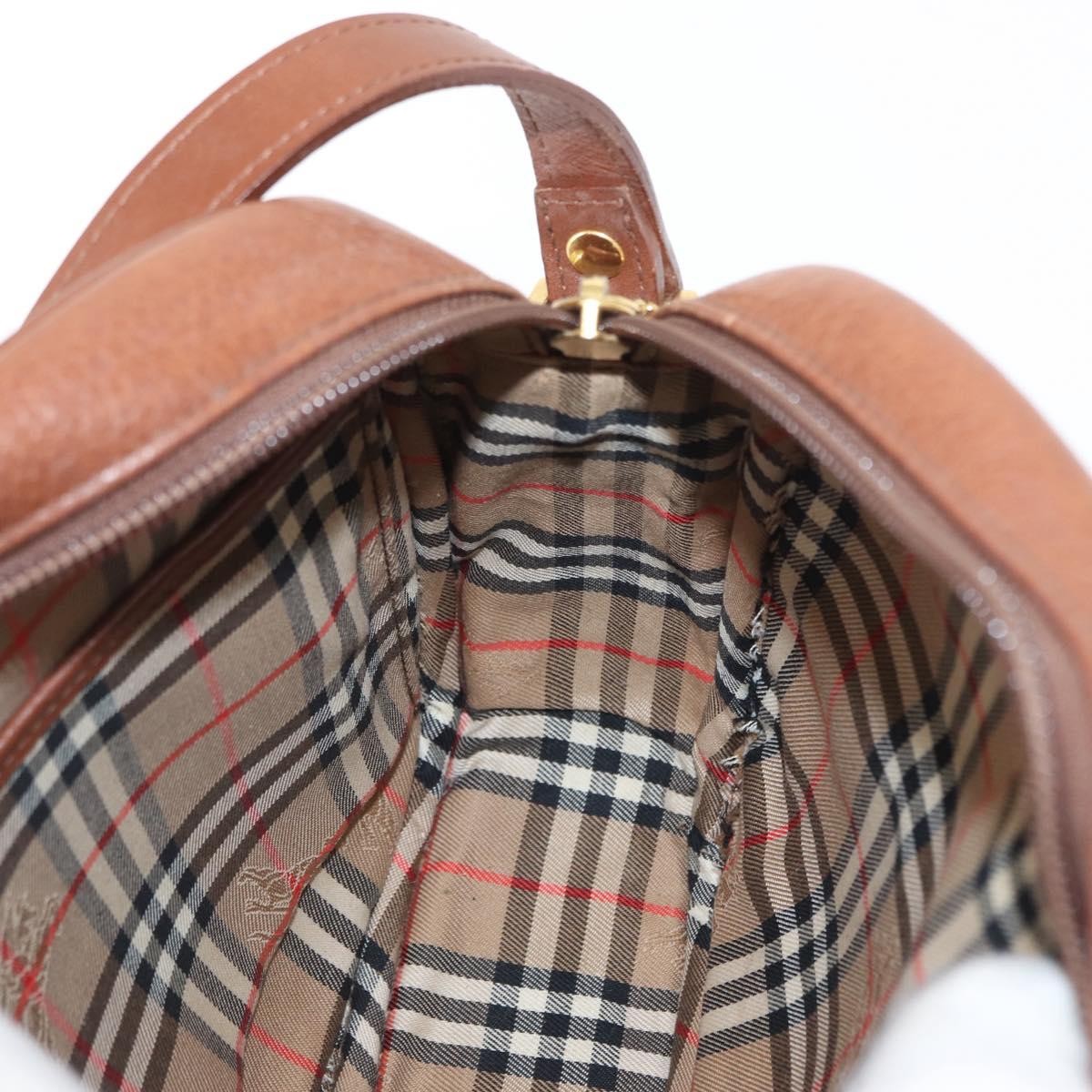 Burberry Vintage Shoulder Bag Leather, BROWN, LEATHER, Shoulder bag