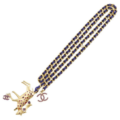 Chanel CC Twist Chain Belt Metal with Faux Pearl, GOLD, GOLD_PLATED, Belts