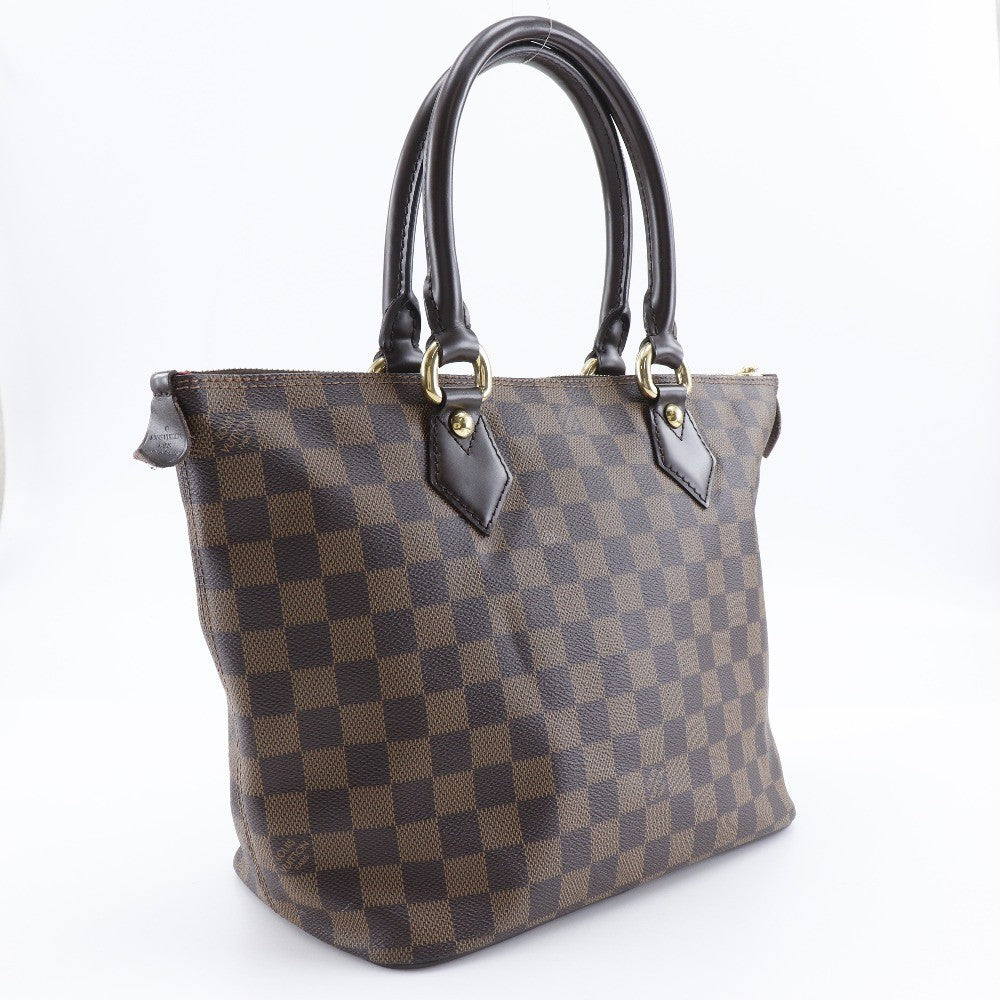 Louis Vuitton Saleya Handbag Damier, BROWN, CANVAS, Tote bag