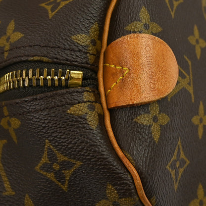 Louis Vuitton Keepall Bag Monogram Canvas, BROWN, CANVAS, Travel bag