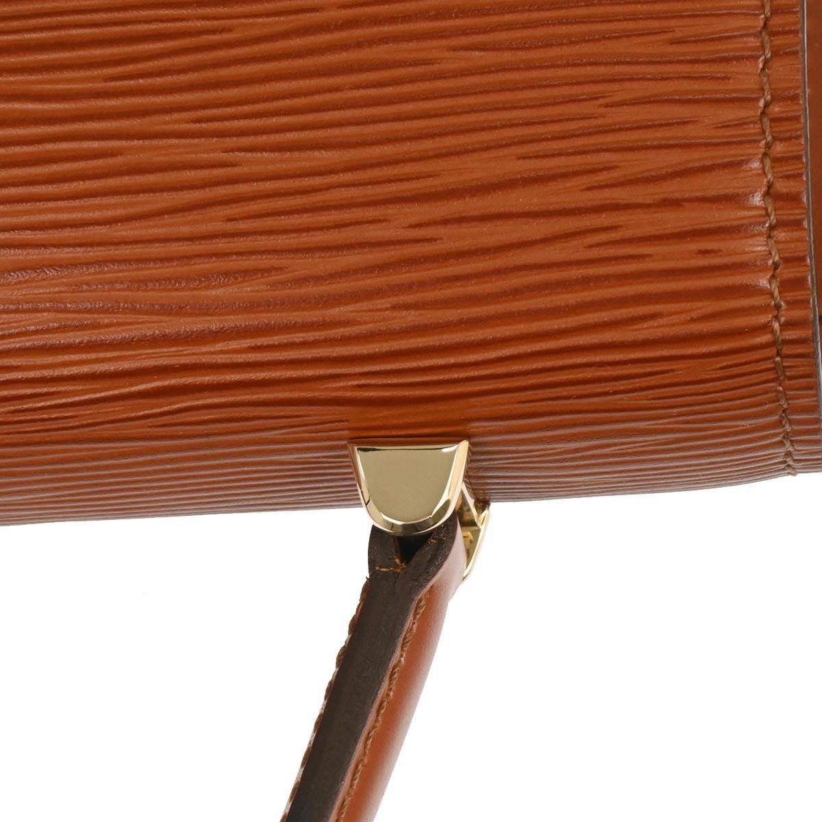 Louis Vuitton Malesherbes Handbag Epi Leather, BROWN, LEATHER, Handbag