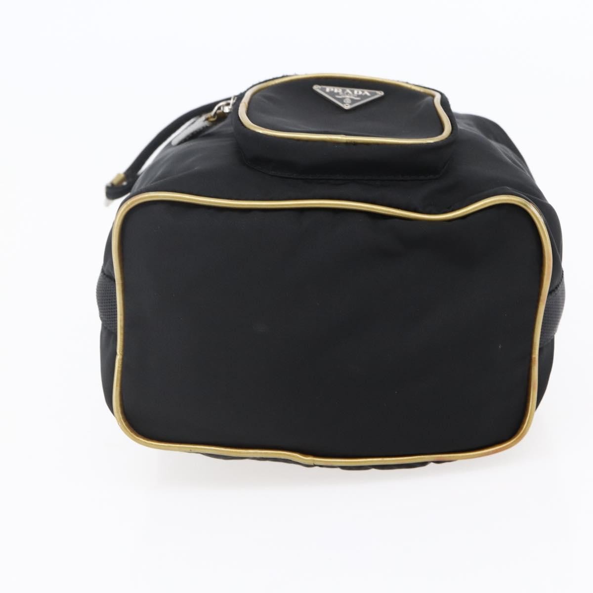 Prada Duet Drawstring Bucket Bag Tessuto, BLACK, NYLON, Handbag