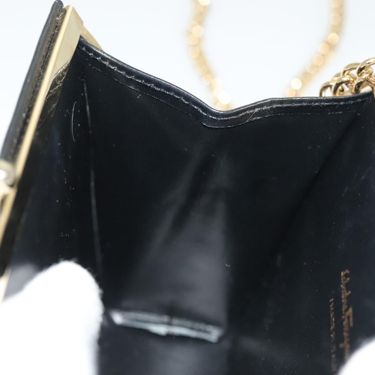 Salvatore Ferragamo Vala Shoulder Bag Leather, BLACK, LEATHER, Shoulder bag