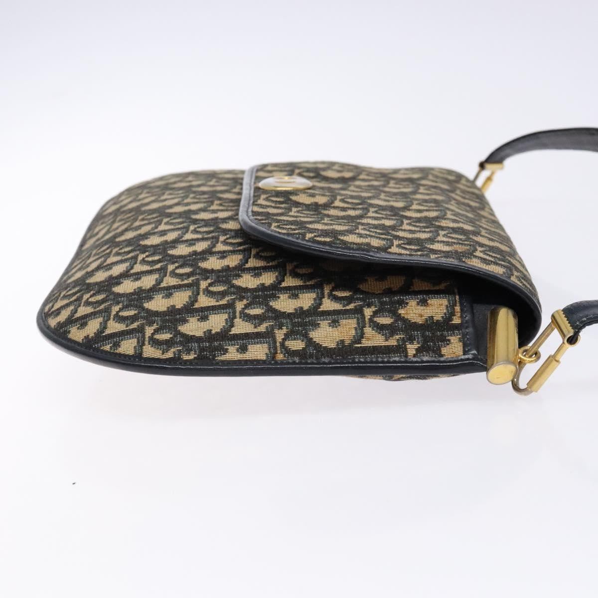 Christian Dior Vintage CD trotter Shoulder bag Canvas, NAVY, CANVAS, Shoulder bag