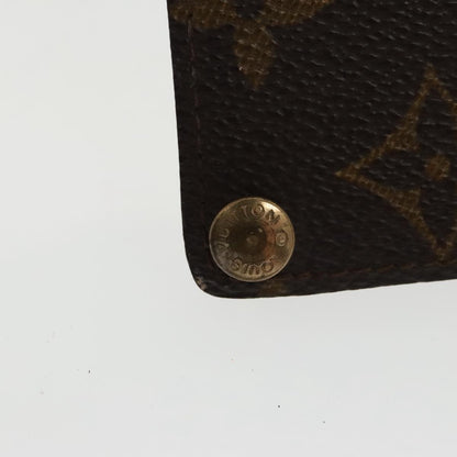 Louis Vuitton Porte Cartes Pression Card Case Monogram Canvas, BROWN, CANVAS, Card Holders