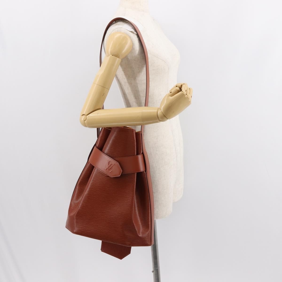 Louis Vuitton Vintage Sac d'Epaule Handbag Epi Leather, BROWN, LEATHER, Shoulder bag