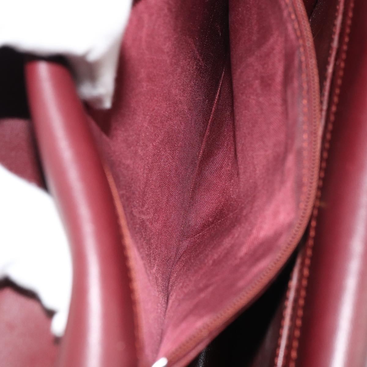 cartier Must de Cartier Shoulder Bag Leather, BURGUNDY, LEATHER, Shoulder bag