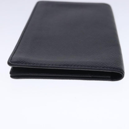 Louis Vuitton Porte Cartes Wallet Taiga Leather, BLACK, LEATHER, Wallets