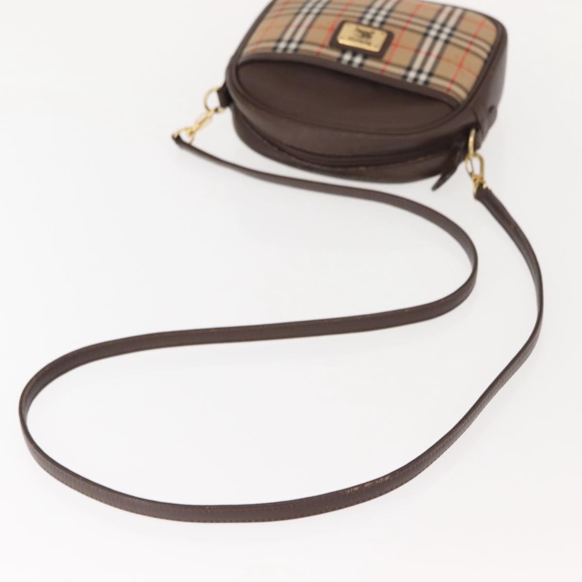 Burberry Nova check Shoulder bag Canvas, BEIGE, CANVAS, Shoulder bag