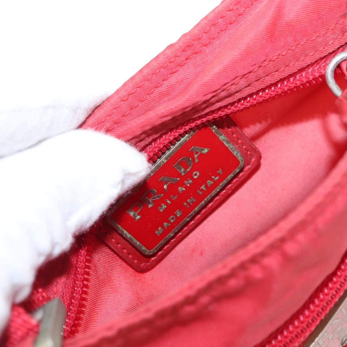 Prada Front Pocket Messenger Bag Tessuto, RED, NYLON, Shoulder bag