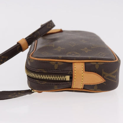 Louis Vuitton Pochette Marly Bandouliere Bag Monogram Canvas, Brown, Canvas, Clutch