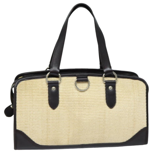 Burberry Vintage Handbag Leather, BEIGE, WOOD, Handbag