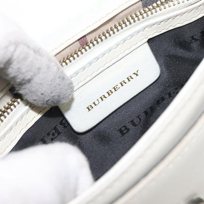 Burberry Flap Shoulder Bag Leather, WHITE, LEATHER, Shoulder bag