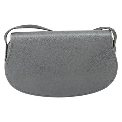 Christian Dior CD Shoulder bag Leather, GRAY, LEATHER, Shoulder bag