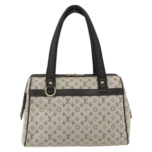 Louis Vuitton Josephine Handbag Mini Lin, KHAKI, CANVAS, Handbag