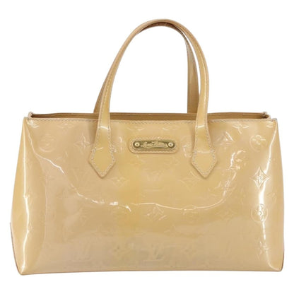 Louis Vuitton Wilshire Handbag Monogram Vernis, BEIGE, PATENT_LEATHER, Tote bag