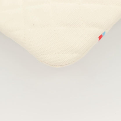 Chanel Coco Cuba Pouch Printed Quilted Canvas, WHITE, CANVAS, Clutche & pouche