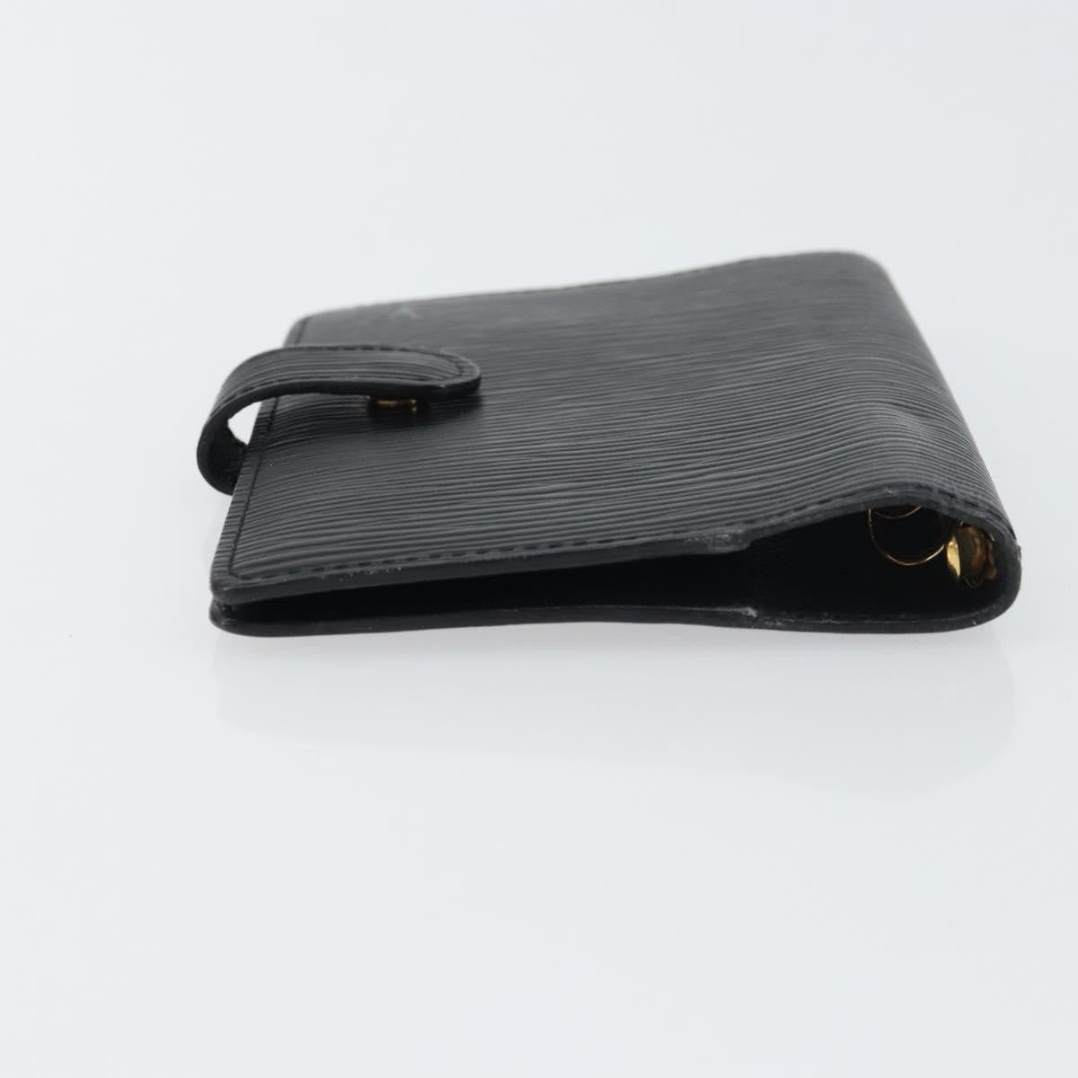 Louis Vuitton Agenda Cover Epi Leather, BLACK, LEATHER, Wallets